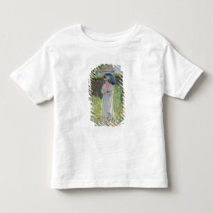 Camiseta Infantil Mulher com Parasol (pastel no papel)