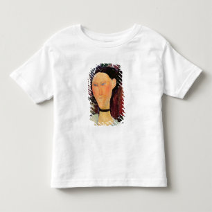Camiseta Infantil Mulher de Velvet Neckband, c.1915