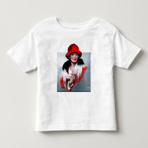 Camiseta Infantil Mulher em Red Hat