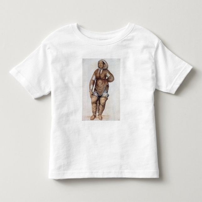 Camiseta Infantil Mulher esquimó e bebê (Frente)