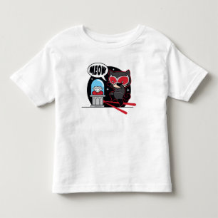 Camiseta Infantil Mulher-Gato De Chibi Roubando Um Diamante