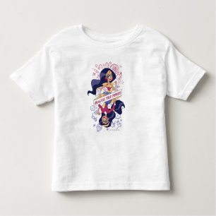 Camiseta Infantil Mulher Maravilha Desmascarar Seus Poderes