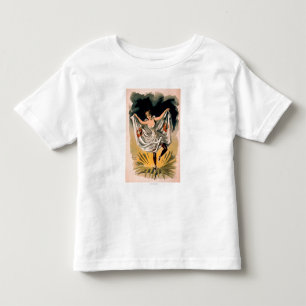 Camiseta Infantil Mulher na dança costuma na Poster da flor