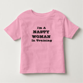 Camiseta Infantil MULHER NASTY Treinando Vestuário Para Bebês