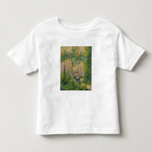 Camiseta Infantil Mulher no Jardim (óleo na canvas)