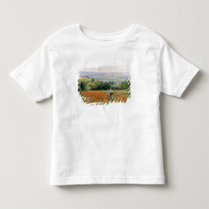 Camiseta Infantil Mulher num Campo de Pipoca
