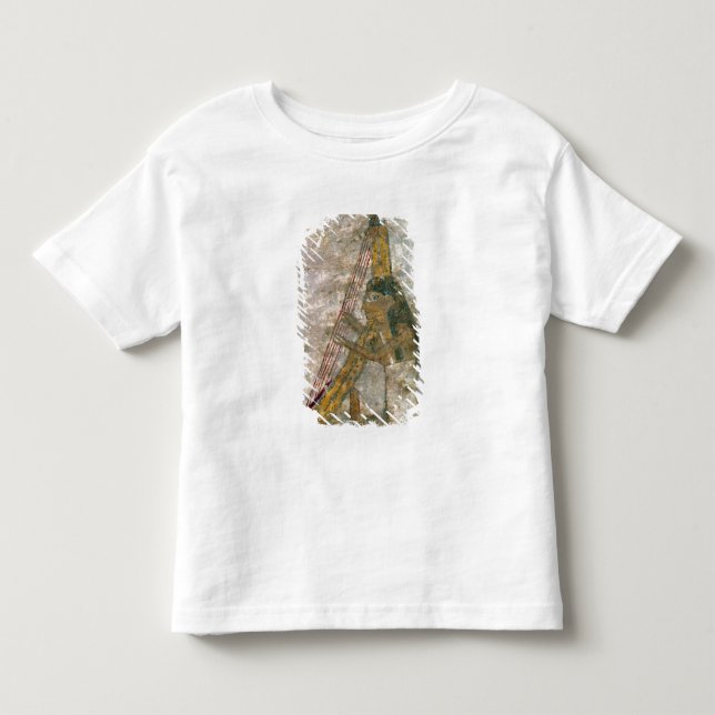 Camiseta Infantil Mulher tocando harpa arcaica (Frente)