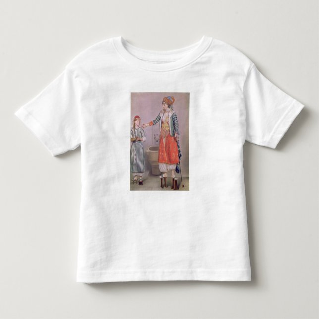 Camiseta Infantil Mulher turca com seu servo (Frente)