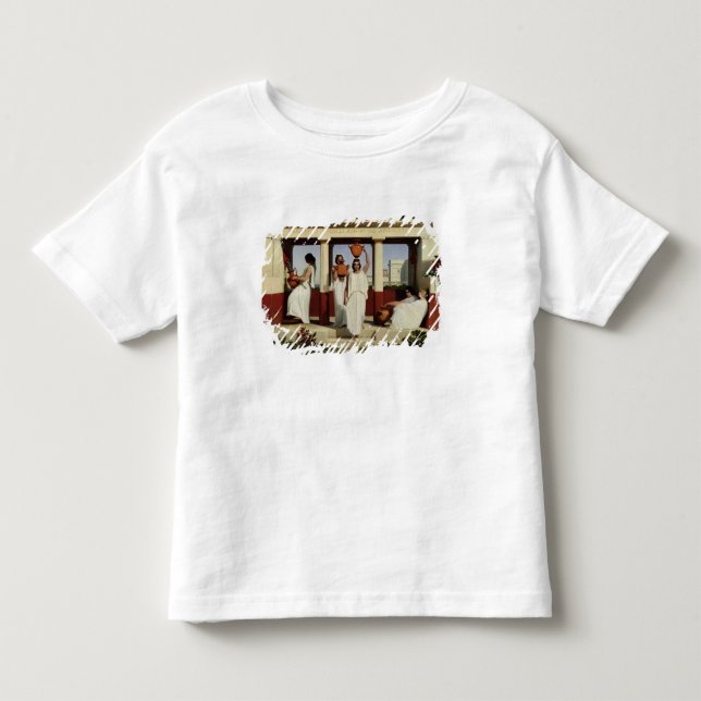 Camiseta Infantil Mulheres gregas na fonte, 1841 (Frente)