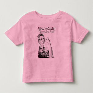 Camiseta Infantil Mulheres Reais Escolhem Ron Paul Baby
