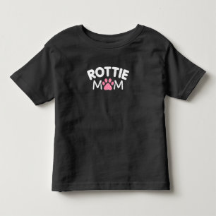 Camiseta Infantil Mulheres Rottie Mãe Roupa Rottweiler Proprietári