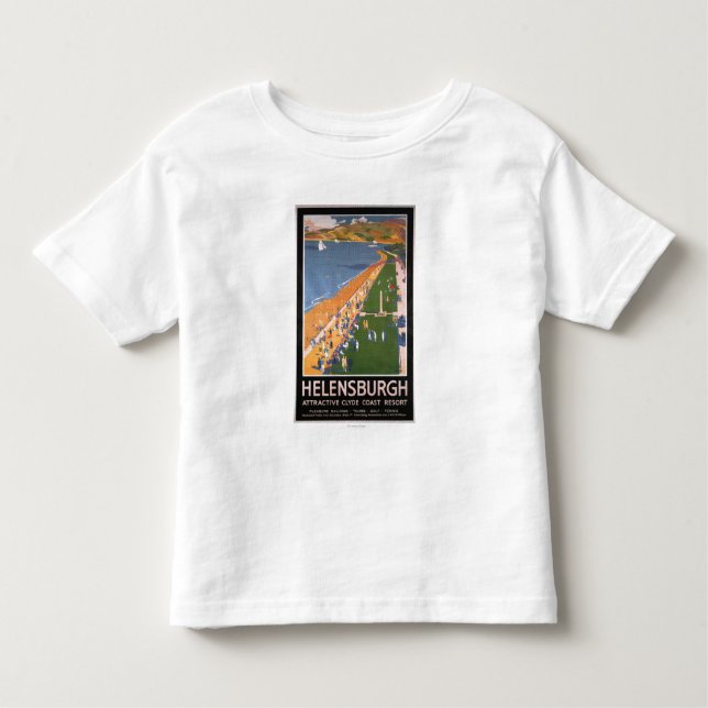 Camiseta Infantil Multidões ao longo do poster das estradas de ferro (Frente)