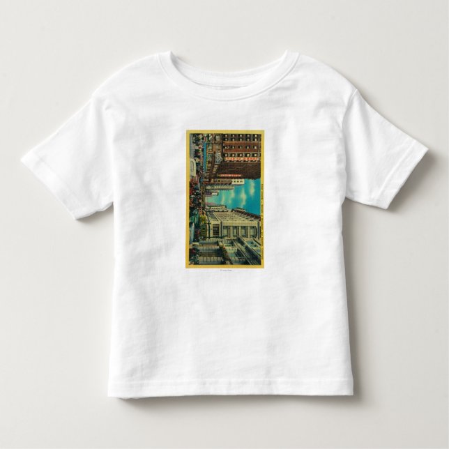 Camiseta Infantil Multidões diárias no sétimo e no Broadway (Frente)