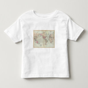 Camiseta Infantil Mundo, a projeção de Mercator