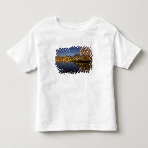 Camiseta Infantil Mundo da Ciência e CBD refletidos em False Creek,