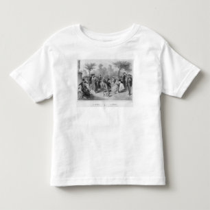 Camiseta Infantil Música, concerto militar em um jardim público