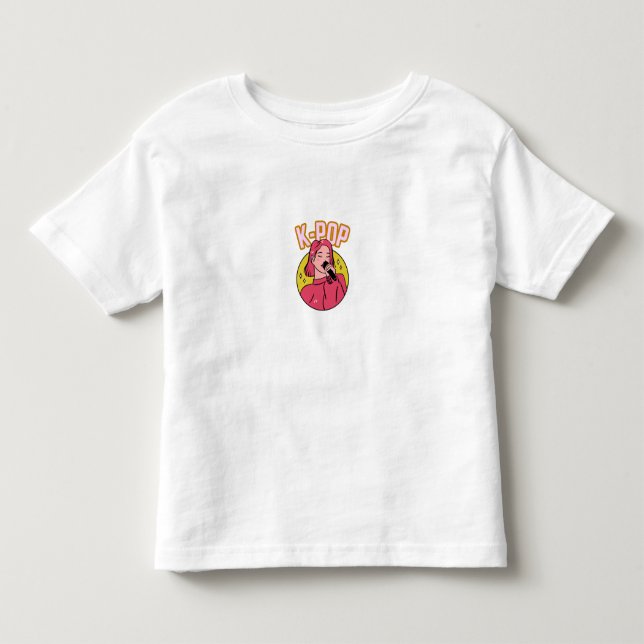 Camiseta Infantil Música do K-Pop (Frente)