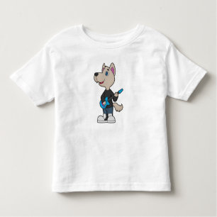 Camiseta Infantil Musical do Cão Música do Violão