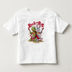 Camiseta Infantil Musical Réptil and Hare Rock Out Roll