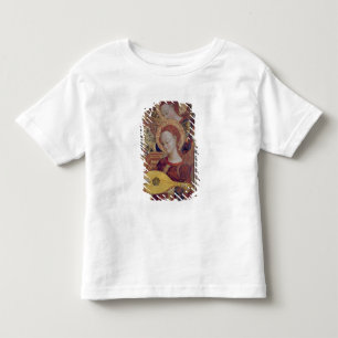 Camiseta Infantil Músicos do anjo da pintura do Virgin e da crianç
