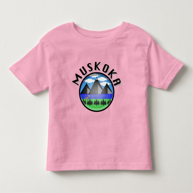 Camiseta Infantil Muskoka Design (Versão 2) - Toddler Fine Jersey T (Frente)
