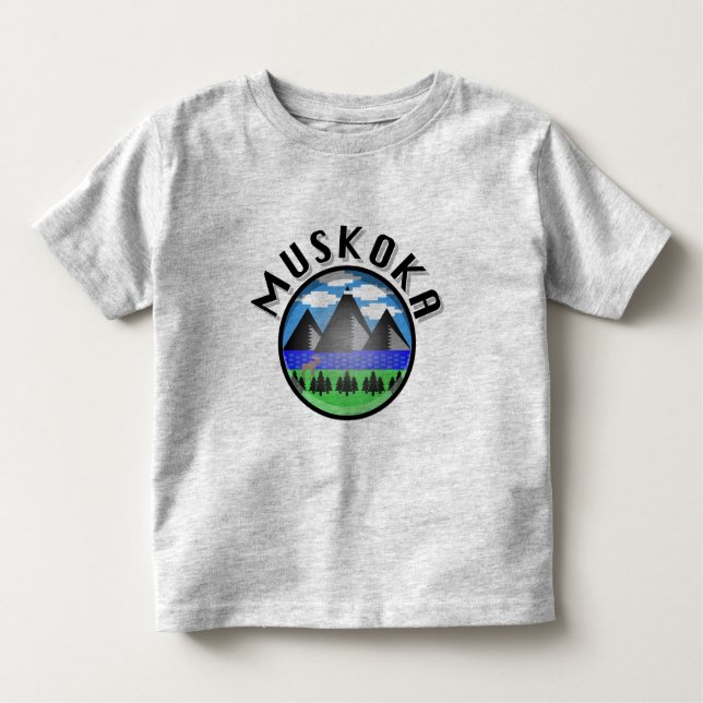 Camiseta Infantil Muskoka Design (Versão 2) - Toddler Fine Jersey T (Frente)
