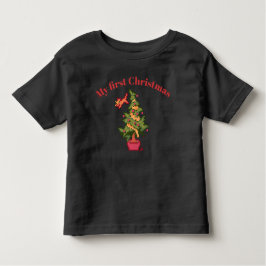Camiseta Infantil My first Christmas pixel art, pixelart