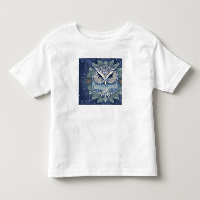 Camiseta Infantil Mystical Fantasy Forest Owl (Frente)