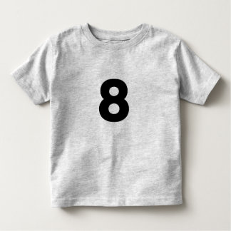 Camiseta Infantil N 8, Número 8 T-shirt Toddler