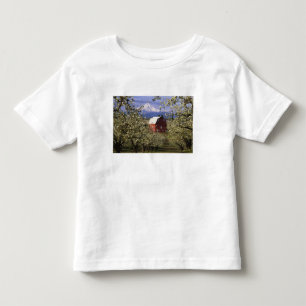 Camiseta Infantil N.A., EUA, Oregon, Condado de Hood River. Vermelho
