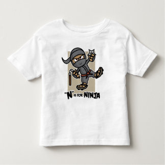 Camiseta Infantil "N" é para Ninja Toddler T-Shirt