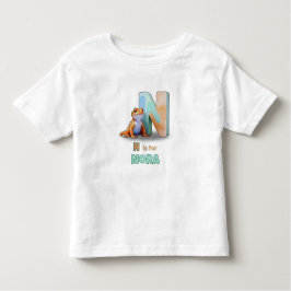 Camiseta Infantil N is for Nora - Personalized Toddler Tee