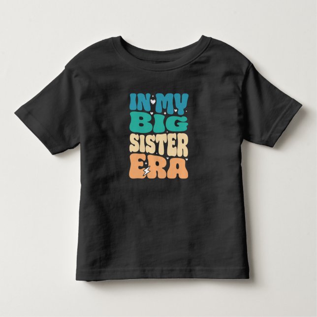 Camiseta Infantil Na era da minha irmã mais velha, presente de anúnc (Frente)