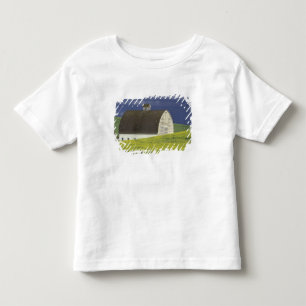 Camiseta Infantil NA, EUA, Idaho, ao sul de Genesse, campo de canola