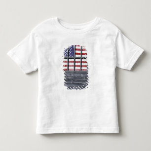 Camiseta Infantil NA, EUA, Maine, Ilha Georgetown. Bandeira dos