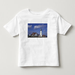 Camiseta Infantil NA, EUA, Maine, perto de Portland, Portland Head