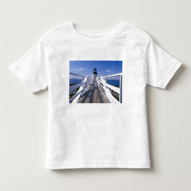 Camiseta Infantil NA, EUA, Maine, Port Clyde.  Ponto Marshall 2 (Frente)