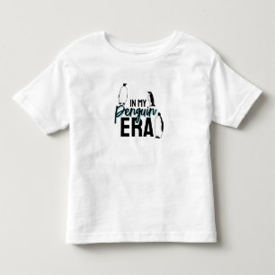 Camiseta Infantil Na Minha Era de Pinguim Cute Pássaro Azul Pinguim