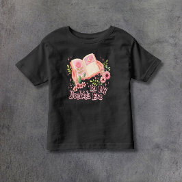 Camiseta Infantil Na minha Era Literária Rosa