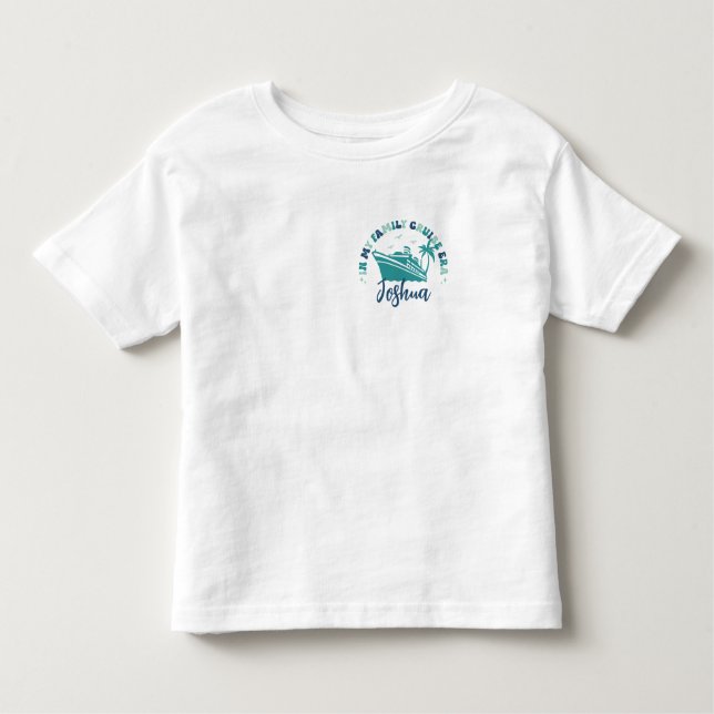 Camiseta Infantil Na Minha Família Cruise Era Personalizada, Corresp (Frente)
