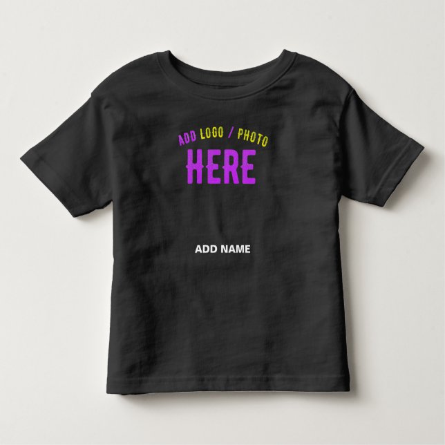 CAMISETA INFANTIL NA MODA MODERNO PERSONALIZÁVEL NEGRO VERIFICADO CO (Frente)