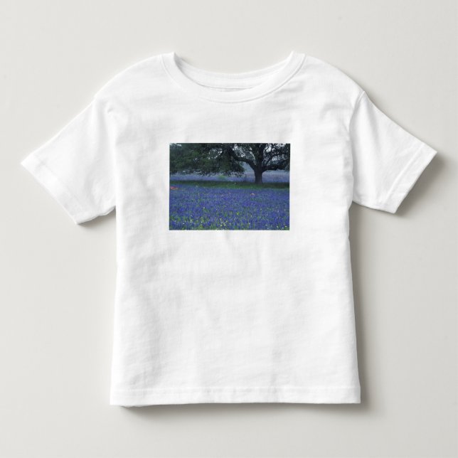 Camiseta Infantil NA, Texas, Devine, Oak e Blue Bonnets (Frente)