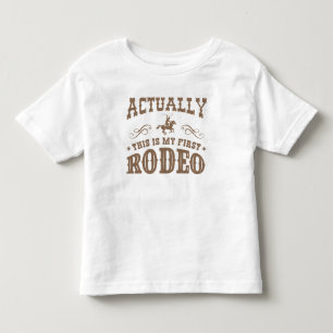 Camiseta Infantil Na Verdade Este É Meu Primeiro Rodeio
