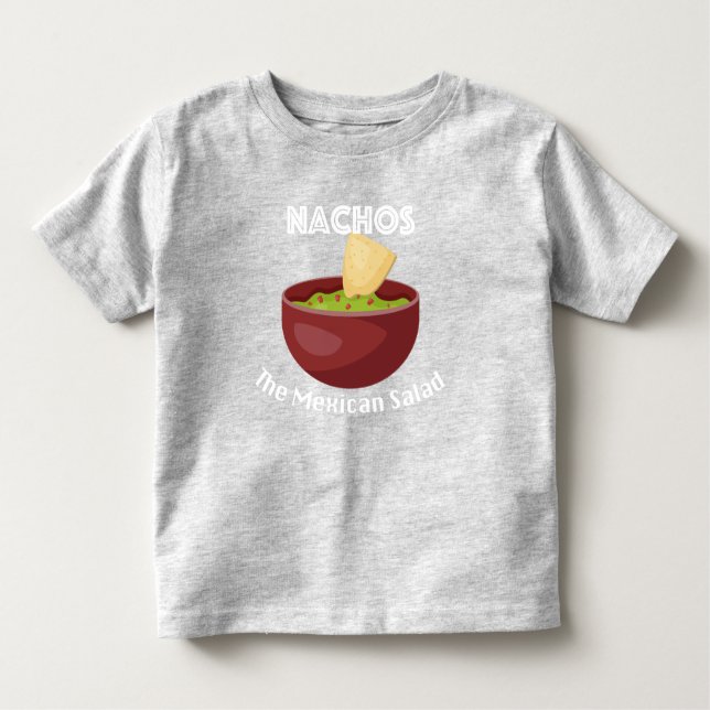 Camiseta Infantil Nachos, A Salada Mexicana - Toddler Fine Jersey T- (Frente)