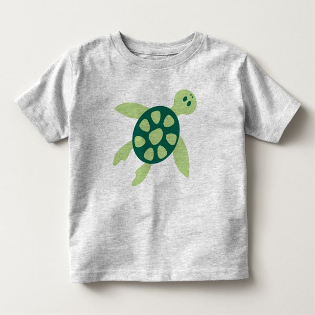 Camiseta Infantil Nadação da Turtle Verde (Frente)