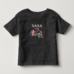 Camiseta Infantil Nana É Minha Namorados Avô Dia de os namorados