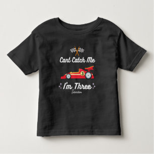 Camiseta Infantil Não consigo me pegar Im 3 - Carro Race aniversário