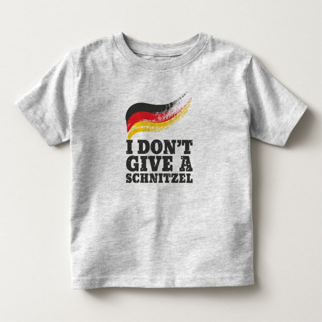 Camiseta Infantil Não dê à Schnitzel a bandeira alemã Oktoberfest (Frente)
