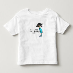 Camiseta Infantil Não É Uma Pessoa Da Manhã