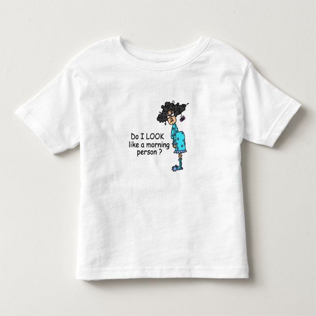 Camiseta Infantil Não É Uma Pessoa Da Manhã (Frente)